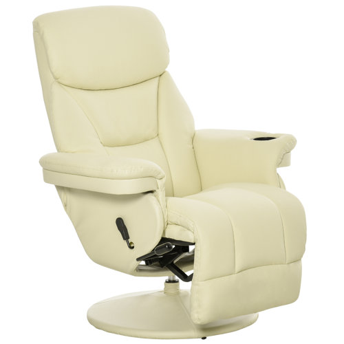 Wade Logan® Upholstered Swivel Recliner & Reviews | Wayfair